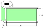 Thermal Transfer 2.25" x 4" Label 1" Core Roll w/Perf cs/2,800