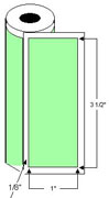 Thermal Transfer 3.5" x 1" Label 1" Core Roll w/Perf cs/5,240