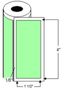 Direct Thermal 4" x 1.5" Label 1" Core Roll w/Perf  cs/3,840