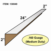 Edge Board Corner Protectors .160" x 2" x 2" x 24" bundle / 80