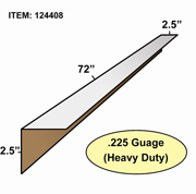 Edge Board Corner Protectors .225" x 2.5" x 2.5" x 72" skid / 660