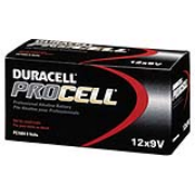 Duracell® PROCELL® Alkaline Batteries - 9V,  pk/12