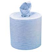 DuraWorks® Spunlace Creped Perforated Jumbo Roll - Blue, 12.5"x13.1", cs/825