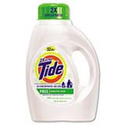 Tide® Free Laundry Detergent 50-oz, cs/4