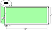 Thermal Transfer 4" x 13" Label 3" Core Roll cs/1,900