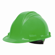 North® Peak® Hard Hat w/4-pt. Ratchet Suspension, Green 1/ea