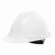 North® Peak® Hard Hat w/4-pt. Ratchet Suspension, White 1/ea