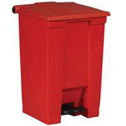 Fire-Safe Plastic Step-On Receptacle 12-gal. Red 1/ea